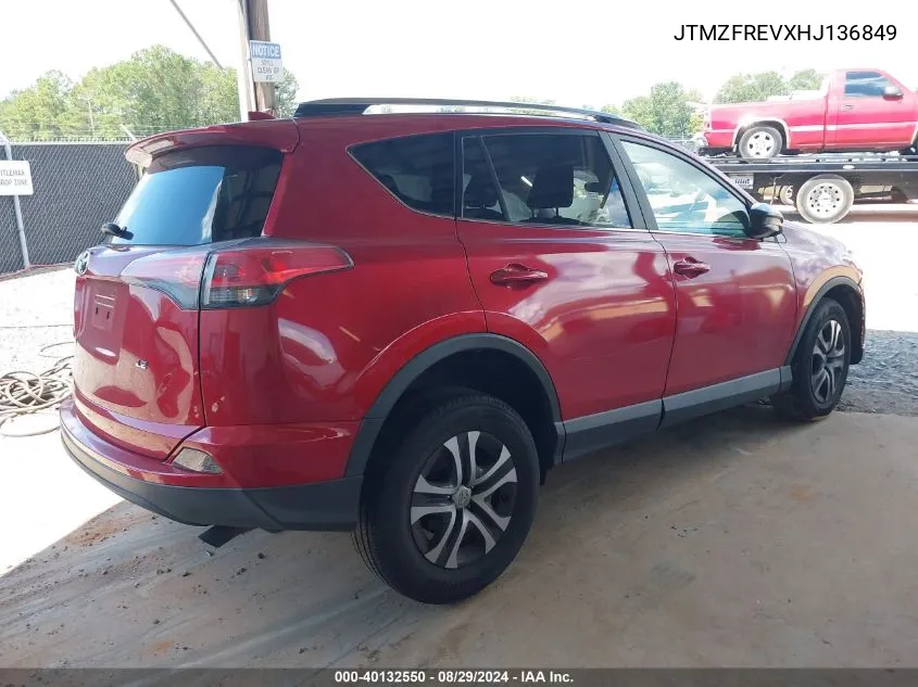 JTMZFREVXHJ136849 2017 Toyota Rav4 Le