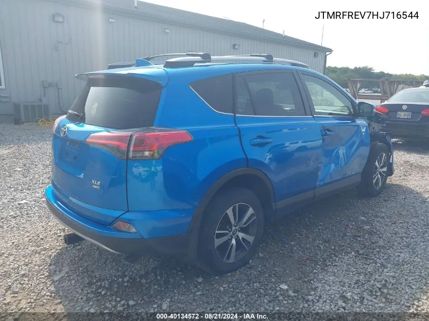 2017 Toyota Rav4 Xle VIN: JTMRFREV7HJ716544 Lot: 40134572