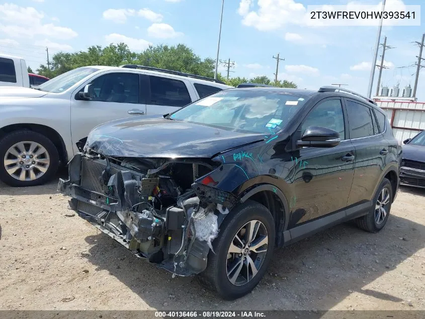 2017 Toyota Rav4 Xle VIN: 2T3WFREV0HW393541 Lot: 40136466