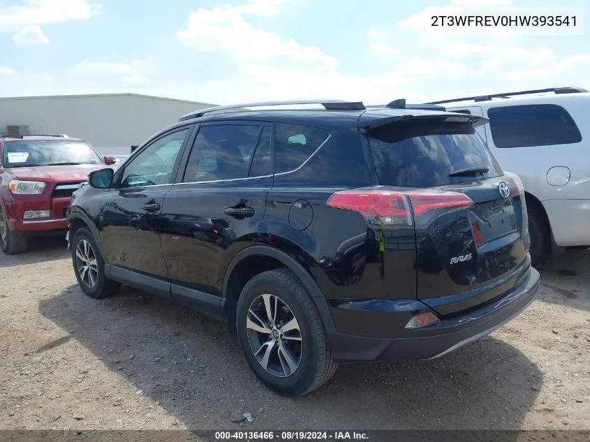 2T3WFREV0HW393541 2017 Toyota Rav4 Xle