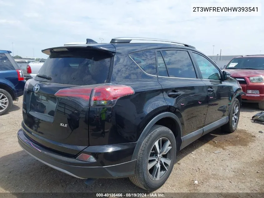 2017 Toyota Rav4 Xle VIN: 2T3WFREV0HW393541 Lot: 40136466