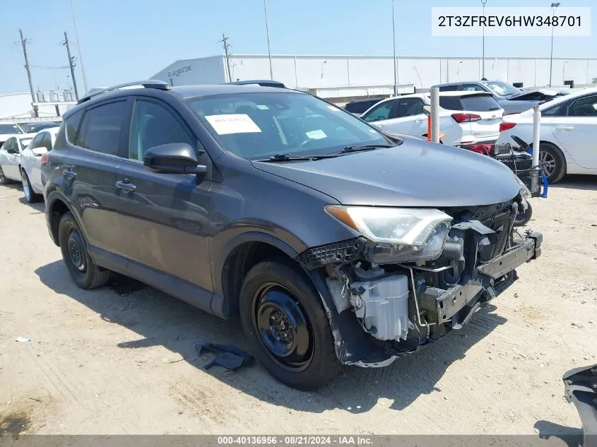 2017 Toyota Rav4 Le VIN: 2T3ZFREV6HW348701 Lot: 40136956