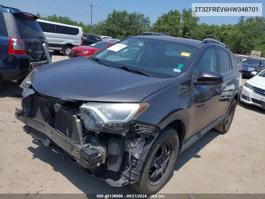 2017 Toyota Rav4 Le VIN: 2T3ZFREV6HW348701 Lot: 40136956