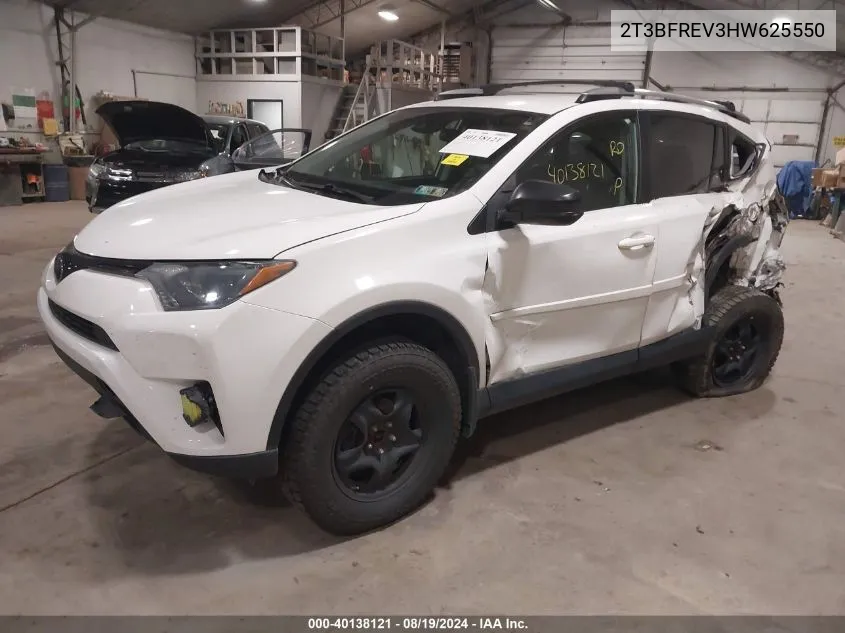 2T3BFREV3HW625550 2017 Toyota Rav4 Le