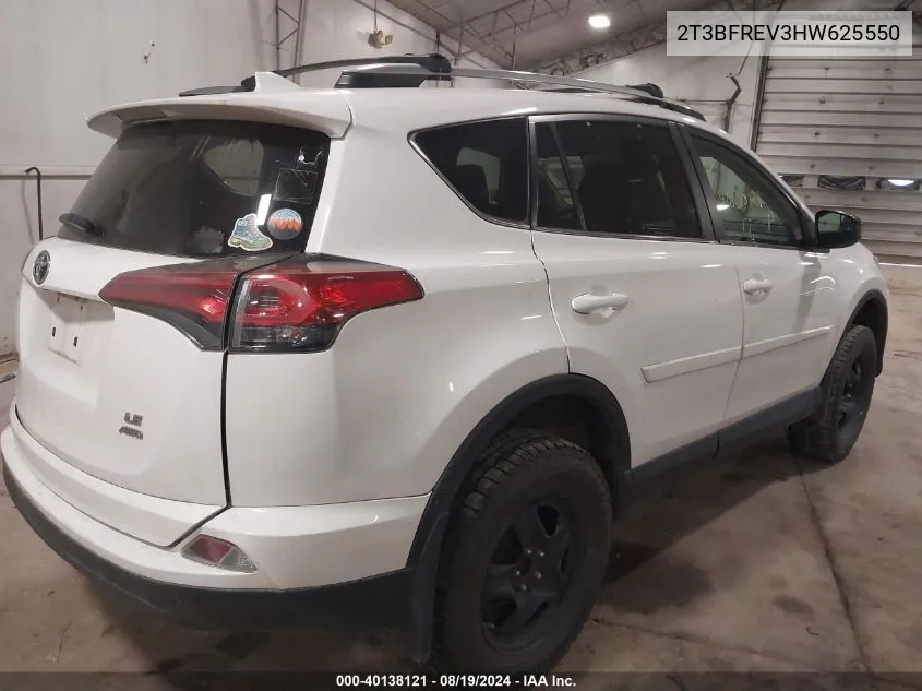 2T3BFREV3HW625550 2017 Toyota Rav4 Le