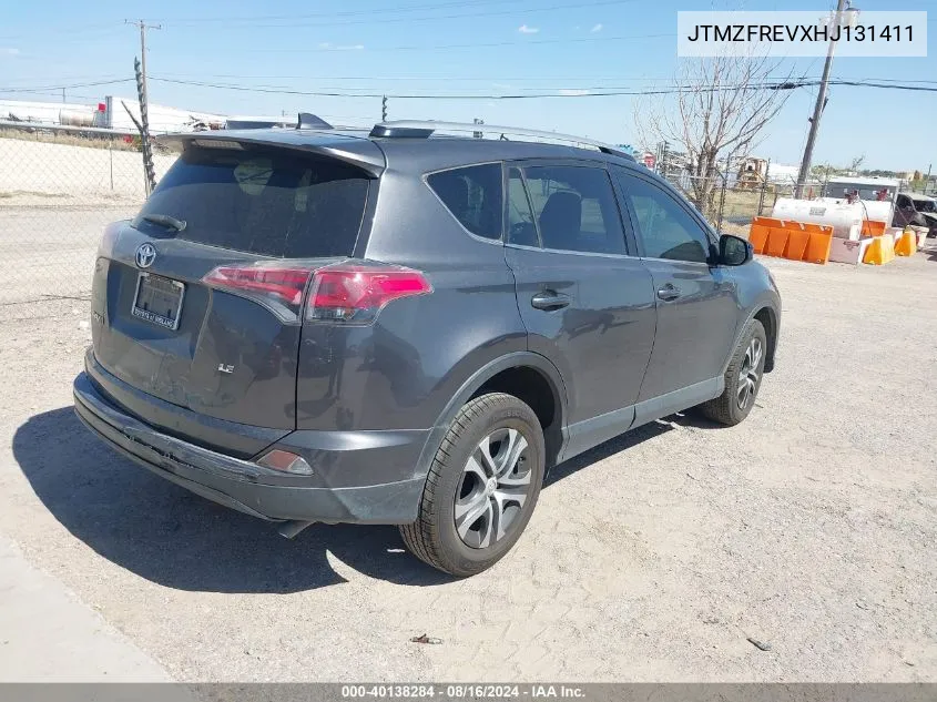 2017 Toyota Rav4 Le VIN: JTMZFREVXHJ131411 Lot: 40138284