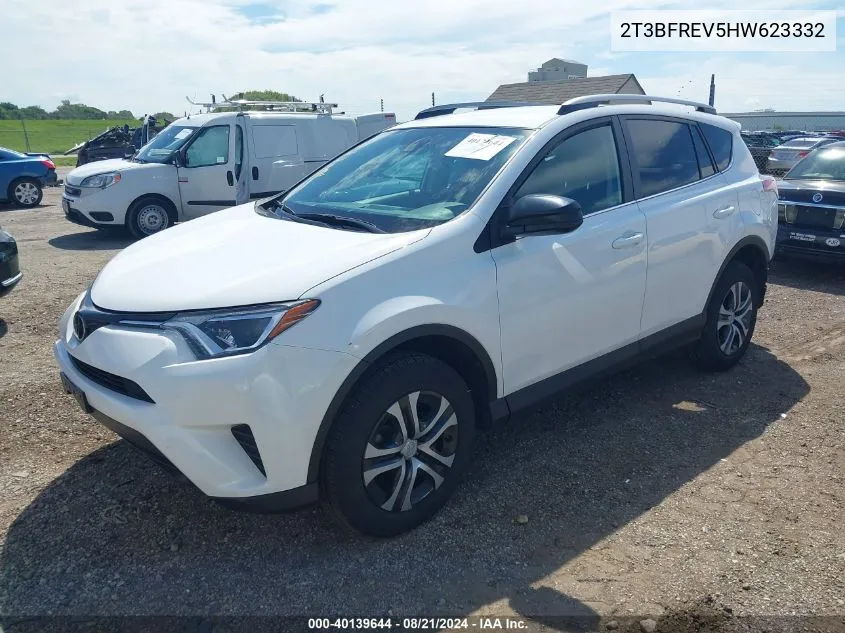 2017 Toyota Rav4 Le VIN: 2T3BFREV5HW623332 Lot: 40139644