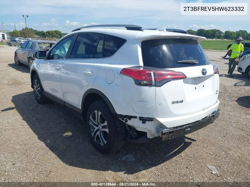 2017 Toyota Rav4 Le VIN: 2T3BFREV5HW623332 Lot: 40139644