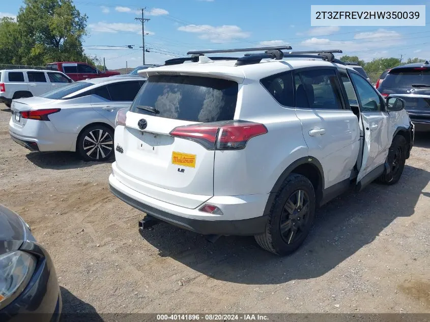 2T3ZFREV2HW350039 2017 Toyota Rav4 Le