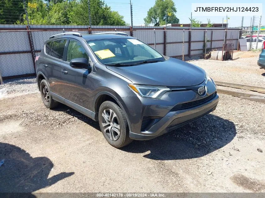 JTMBFREV2HJ124423 2017 Toyota Rav4 Le