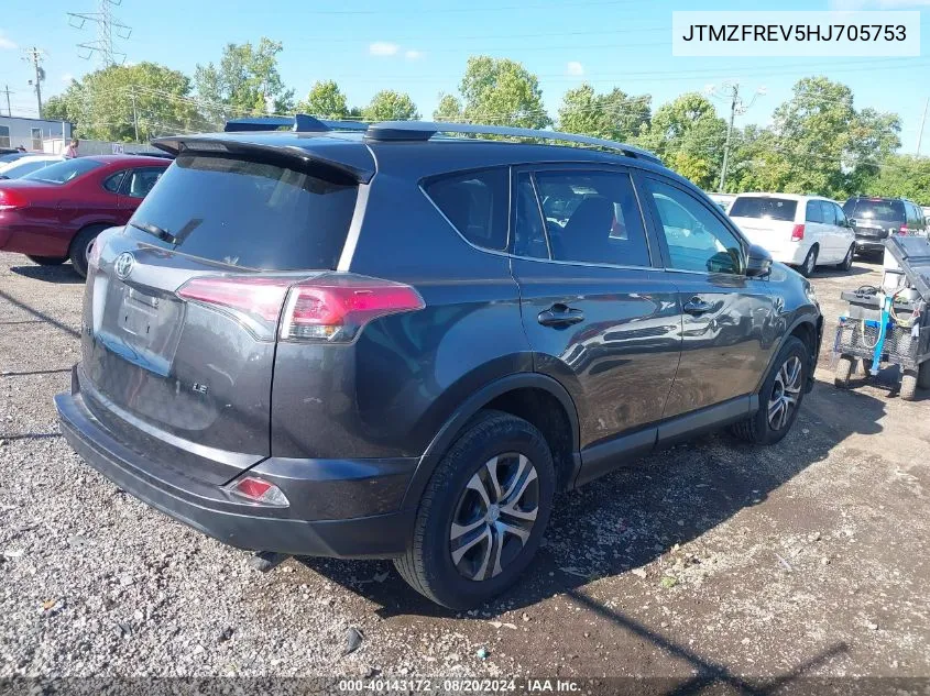 2017 Toyota Rav4 Le VIN: JTMZFREV5HJ705753 Lot: 40143172