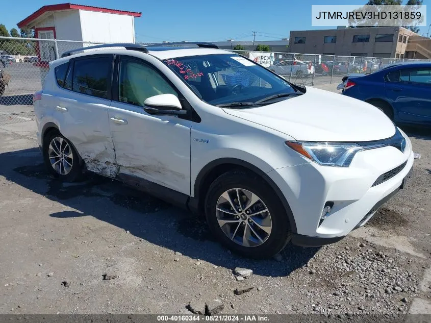 2017 Toyota Rav4 Hv Le/Xle VIN: JTMRJREV3HD131859 Lot: 40160344