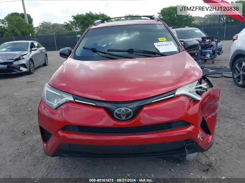 JTMZFREV2HJ120838 2017 Toyota Rav4 Le