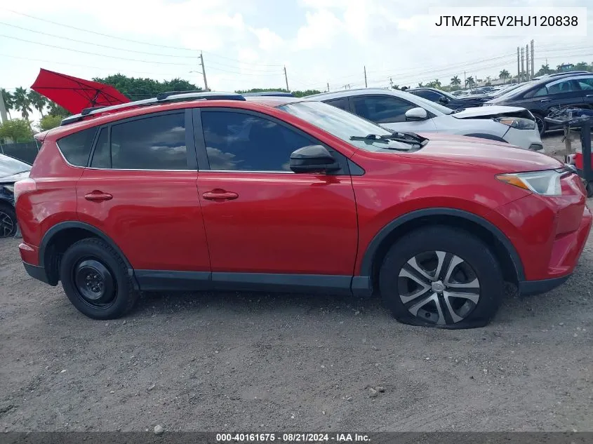 JTMZFREV2HJ120838 2017 Toyota Rav4 Le