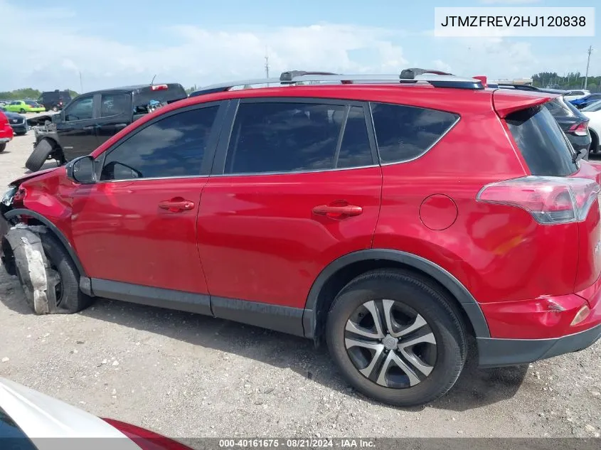 JTMZFREV2HJ120838 2017 Toyota Rav4 Le