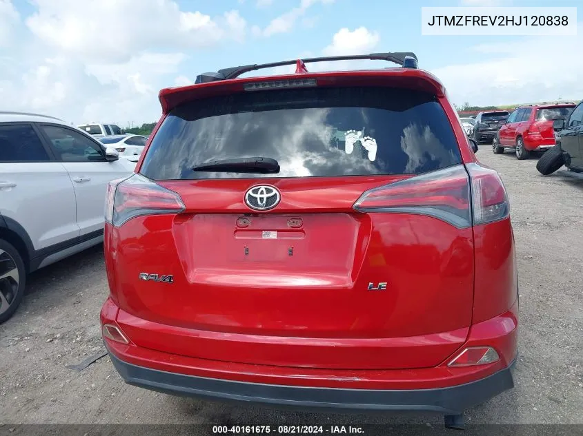 2017 Toyota Rav4 Le VIN: JTMZFREV2HJ120838 Lot: 40161675