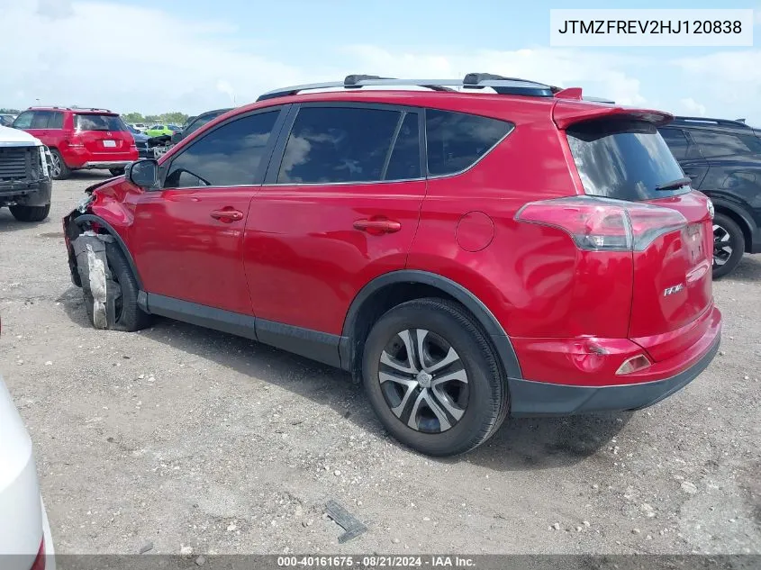 JTMZFREV2HJ120838 2017 Toyota Rav4 Le