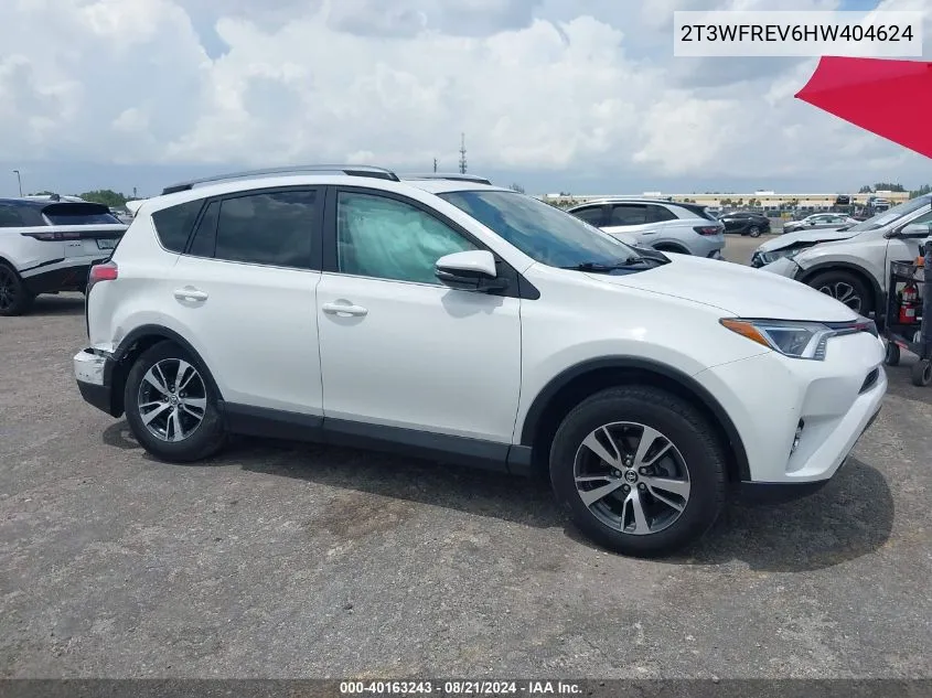 2017 Toyota Rav4 Xle VIN: 2T3WFREV6HW404624 Lot: 40163243