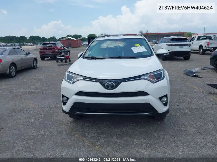 2T3WFREV6HW404624 2017 Toyota Rav4 Xle