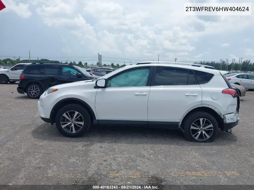 2017 Toyota Rav4 Xle VIN: 2T3WFREV6HW404624 Lot: 40163243