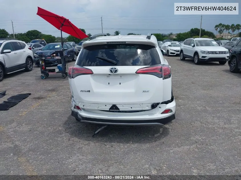 2017 Toyota Rav4 Xle VIN: 2T3WFREV6HW404624 Lot: 40163243