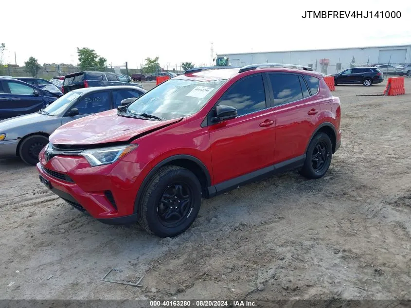 2017 Toyota Rav4 Le VIN: JTMBFREV4HJ141000 Lot: 40163280