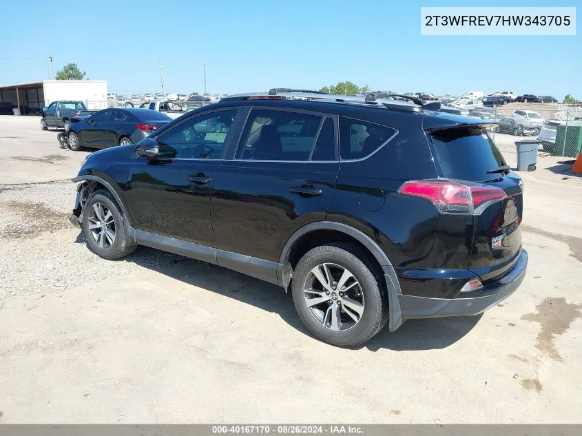 2T3WFREV7HW343705 2017 Toyota Rav4 Xle