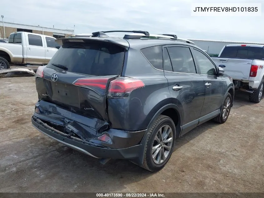 JTMYFREV8HD101835 2017 Toyota Rav4 Limited