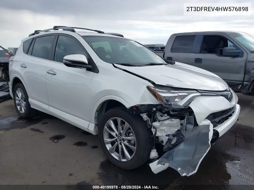 2T3DFREV4HW576898 2017 Toyota Rav4 Platinum