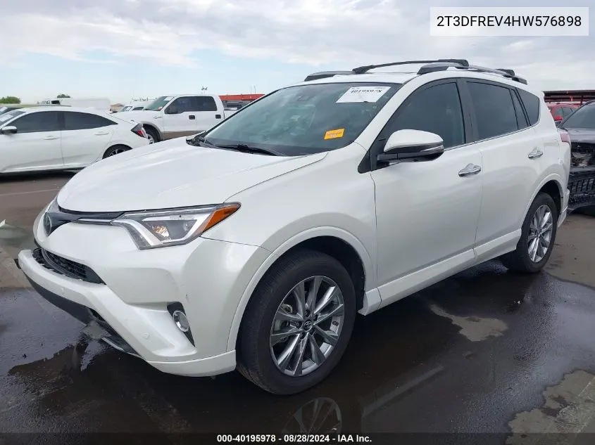 2T3DFREV4HW576898 2017 Toyota Rav4 Platinum