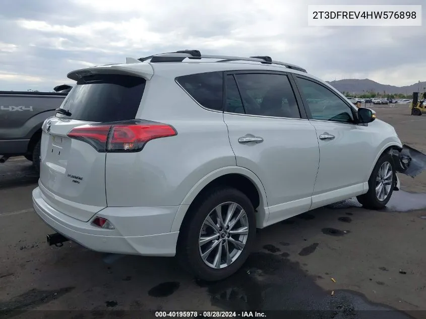 2T3DFREV4HW576898 2017 Toyota Rav4 Platinum