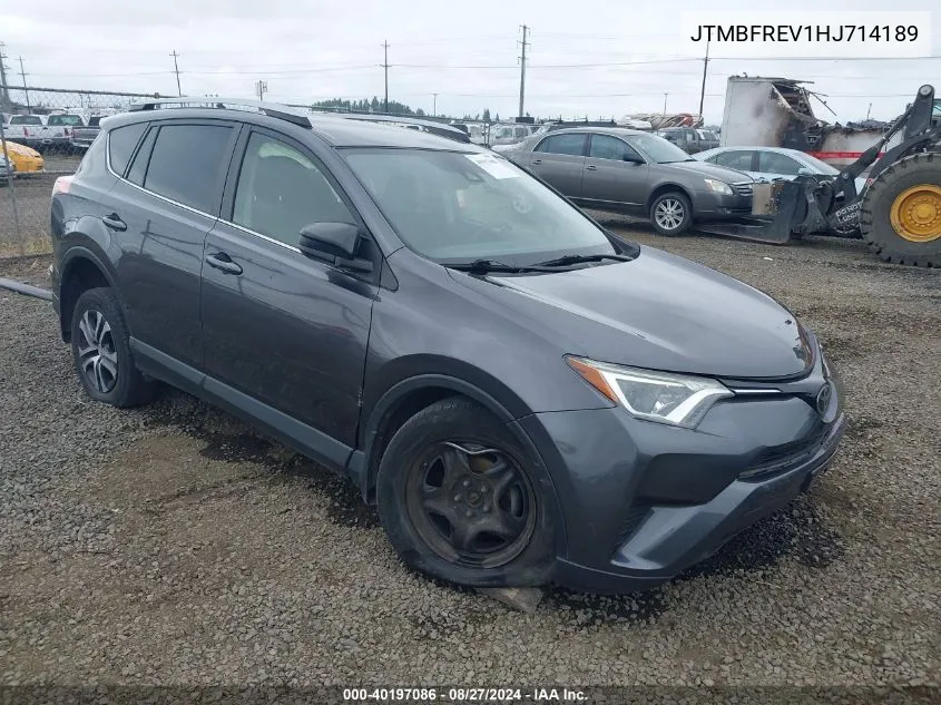 2017 Toyota Rav4 Le VIN: JTMBFREV1HJ714189 Lot: 40197086