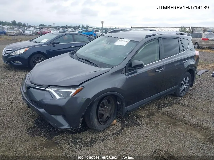 2017 Toyota Rav4 Le VIN: JTMBFREV1HJ714189 Lot: 40197086