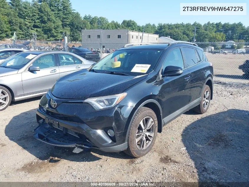 2017 Toyota Rav4 Xle VIN: 2T3RFREV9HW647275 Lot: 40198609