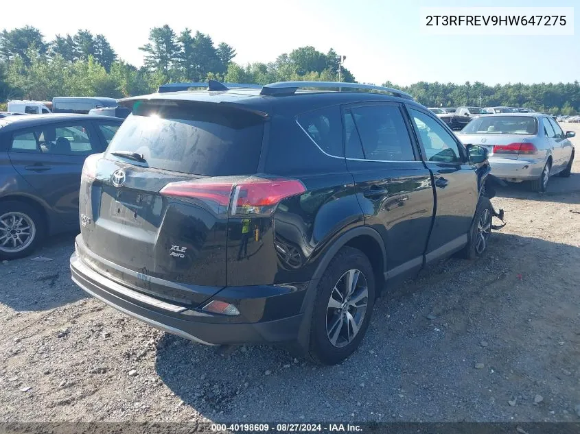 2017 Toyota Rav4 Xle VIN: 2T3RFREV9HW647275 Lot: 40198609