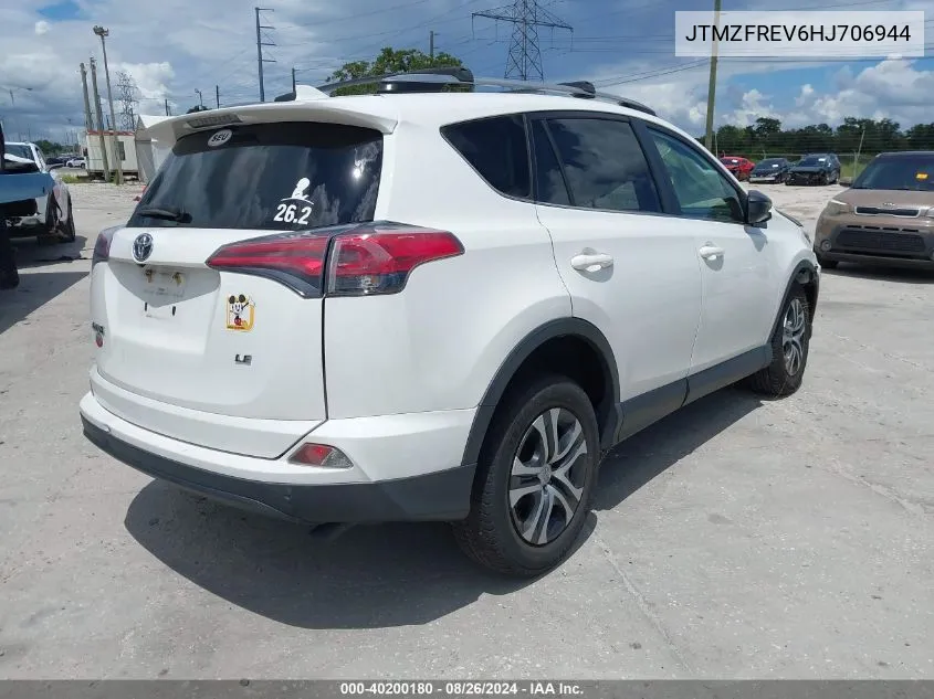 2017 Toyota Rav4 Le VIN: JTMZFREV6HJ706944 Lot: 40200180