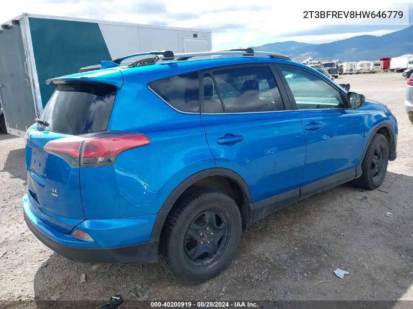 2T3BFREV8HW646779 2017 Toyota Rav4 Le