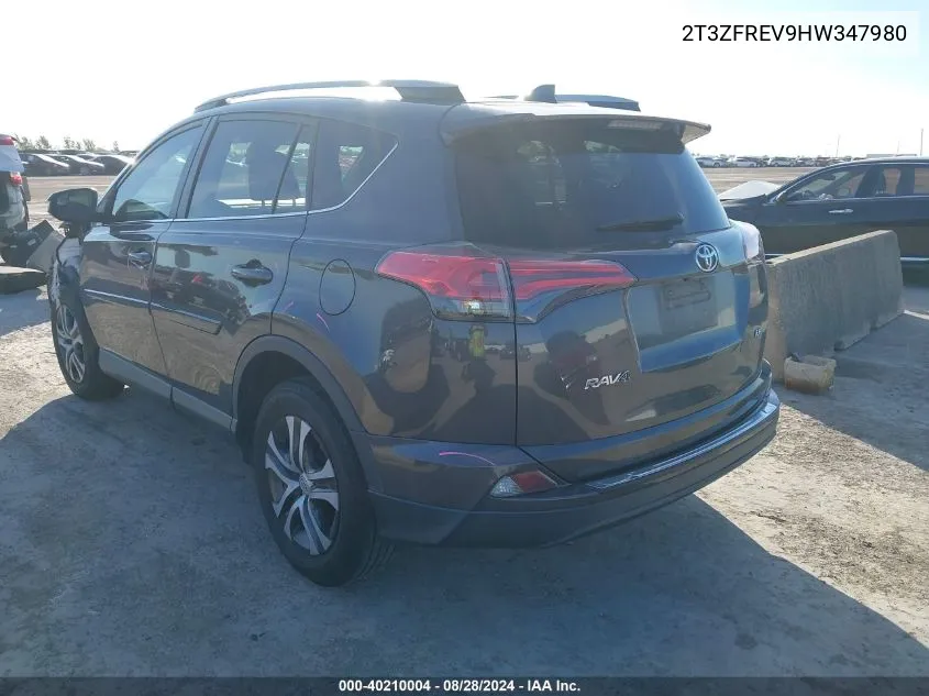 2T3ZFREV9HW347980 2017 Toyota Rav4 Le