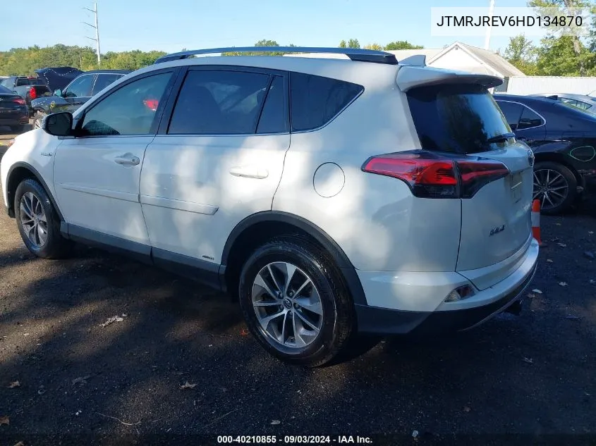 JTMRJREV6HD134870 2017 Toyota Rav4 Hybrid Xle