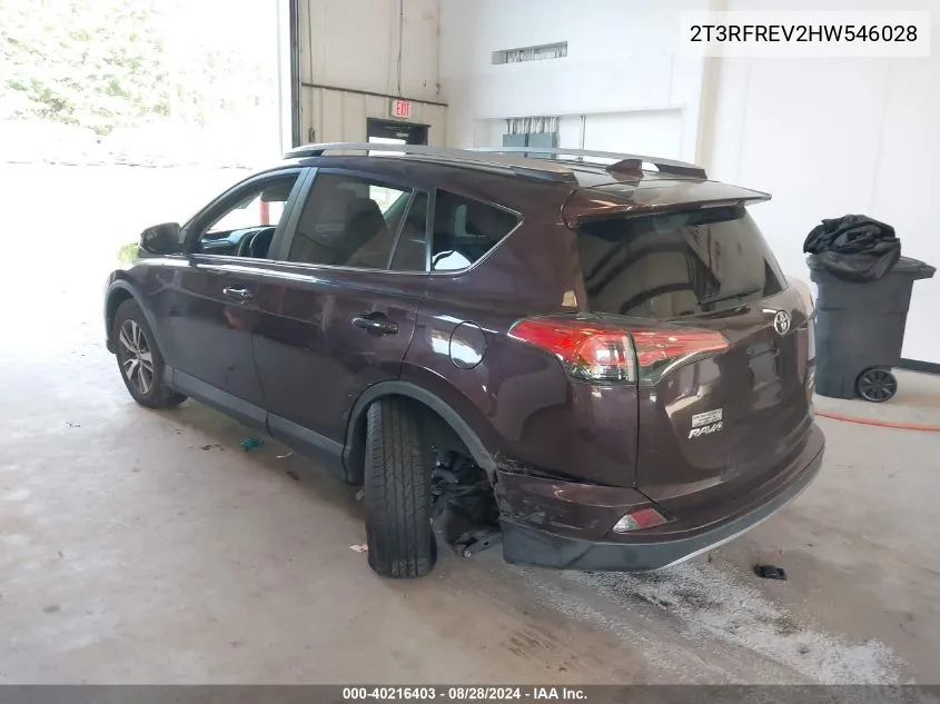 2T3RFREV2HW546028 2017 Toyota Rav4 Xle