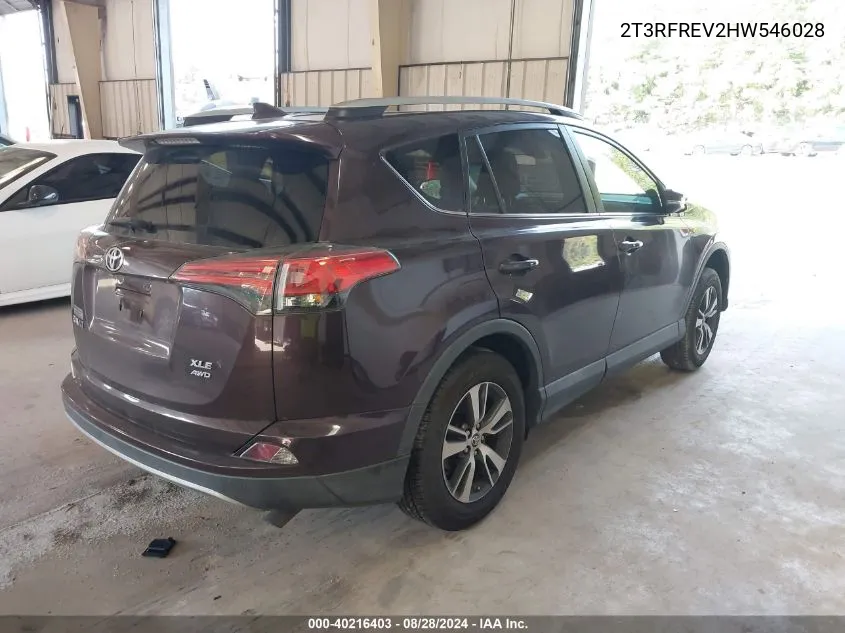 2T3RFREV2HW546028 2017 Toyota Rav4 Xle