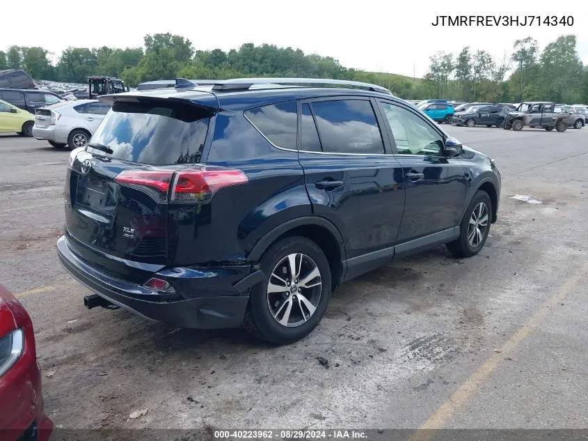 2017 Toyota Rav4 Xle VIN: JTMRFREV3HJ714340 Lot: 40223962