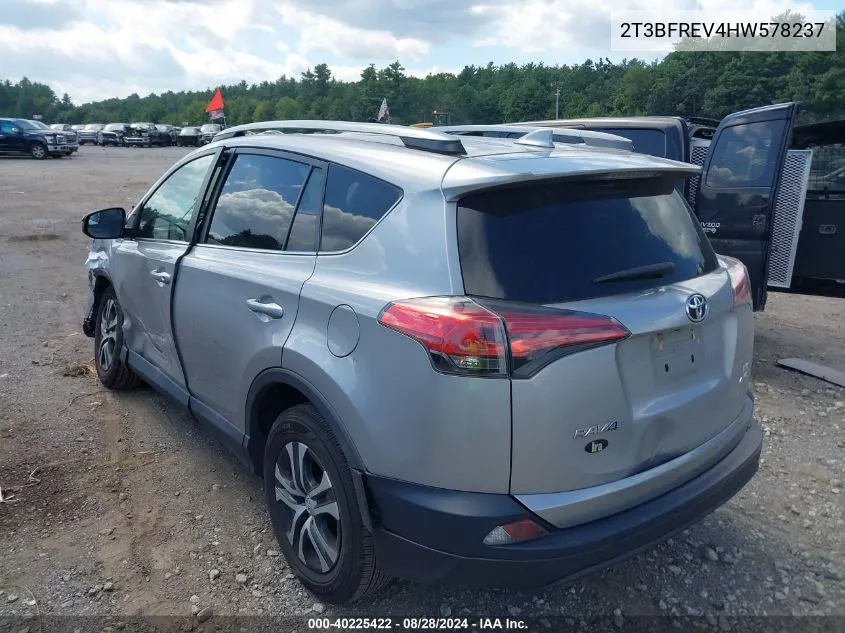 2017 Toyota Rav4 Le VIN: 2T3BFREV4HW578237 Lot: 40225422