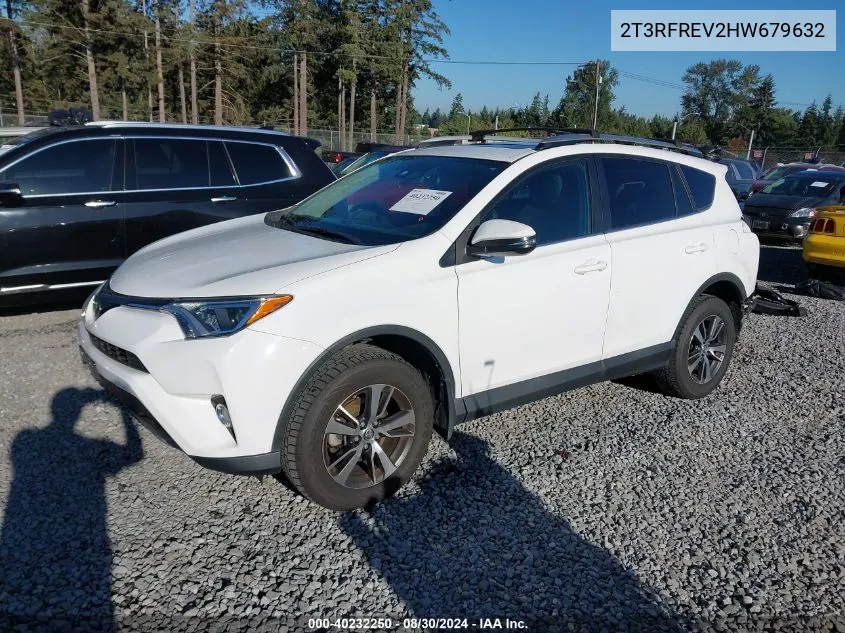 2017 Toyota Rav4 Xle VIN: 2T3RFREV2HW679632 Lot: 40232250