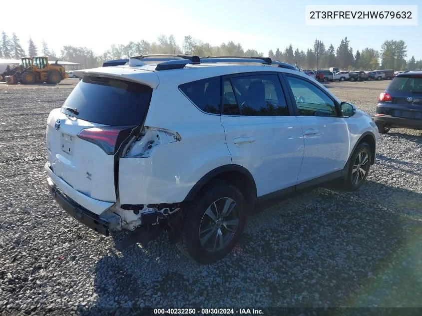 2017 Toyota Rav4 Xle VIN: 2T3RFREV2HW679632 Lot: 40232250