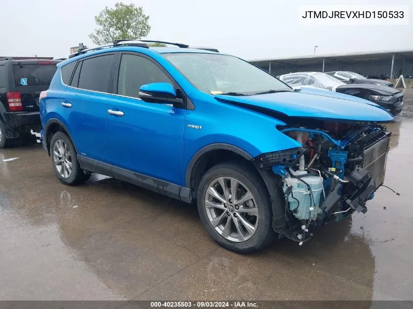 JTMDJREVXHD150533 2017 Toyota Rav4 Hybrid Limited