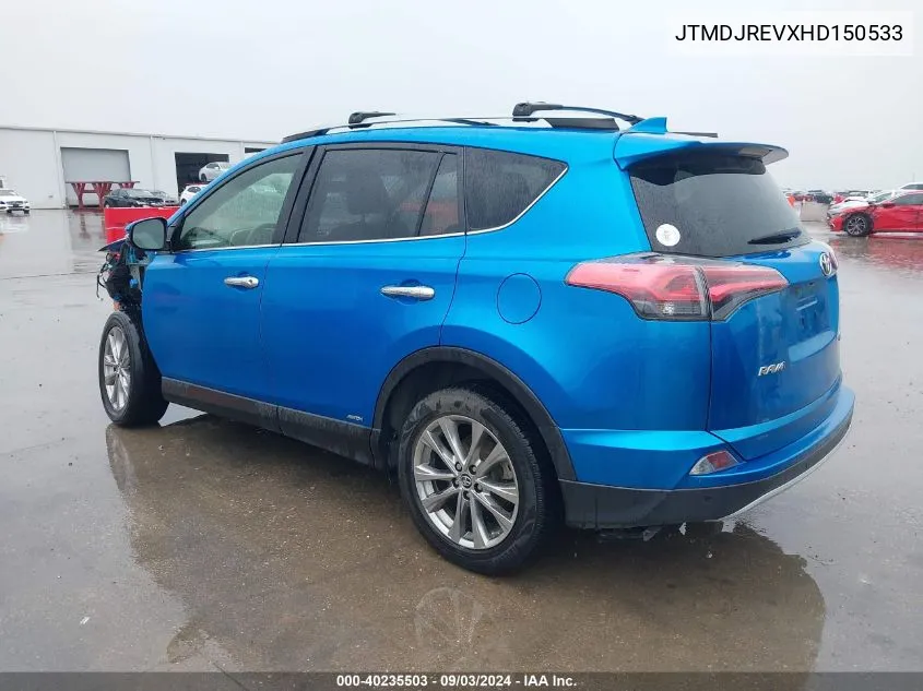 JTMDJREVXHD150533 2017 Toyota Rav4 Hybrid Limited