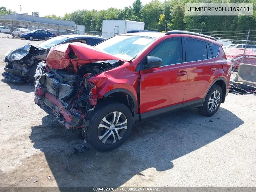 JTMBFREV0HJ169411 2017 Toyota Rav4 Le