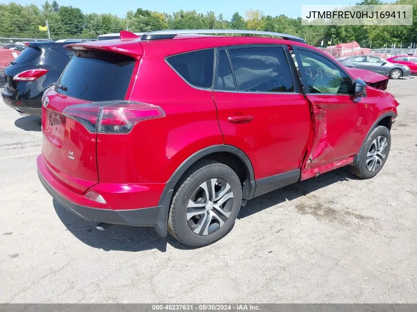 2017 Toyota Rav4 Le VIN: JTMBFREV0HJ169411 Lot: 40237631