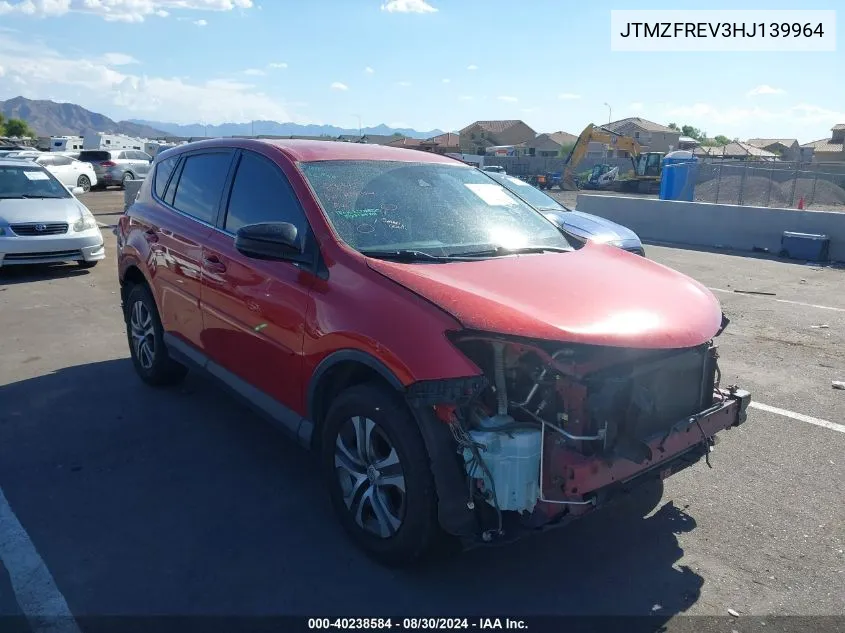 2017 Toyota Rav4 Le VIN: JTMZFREV3HJ139964 Lot: 40238584